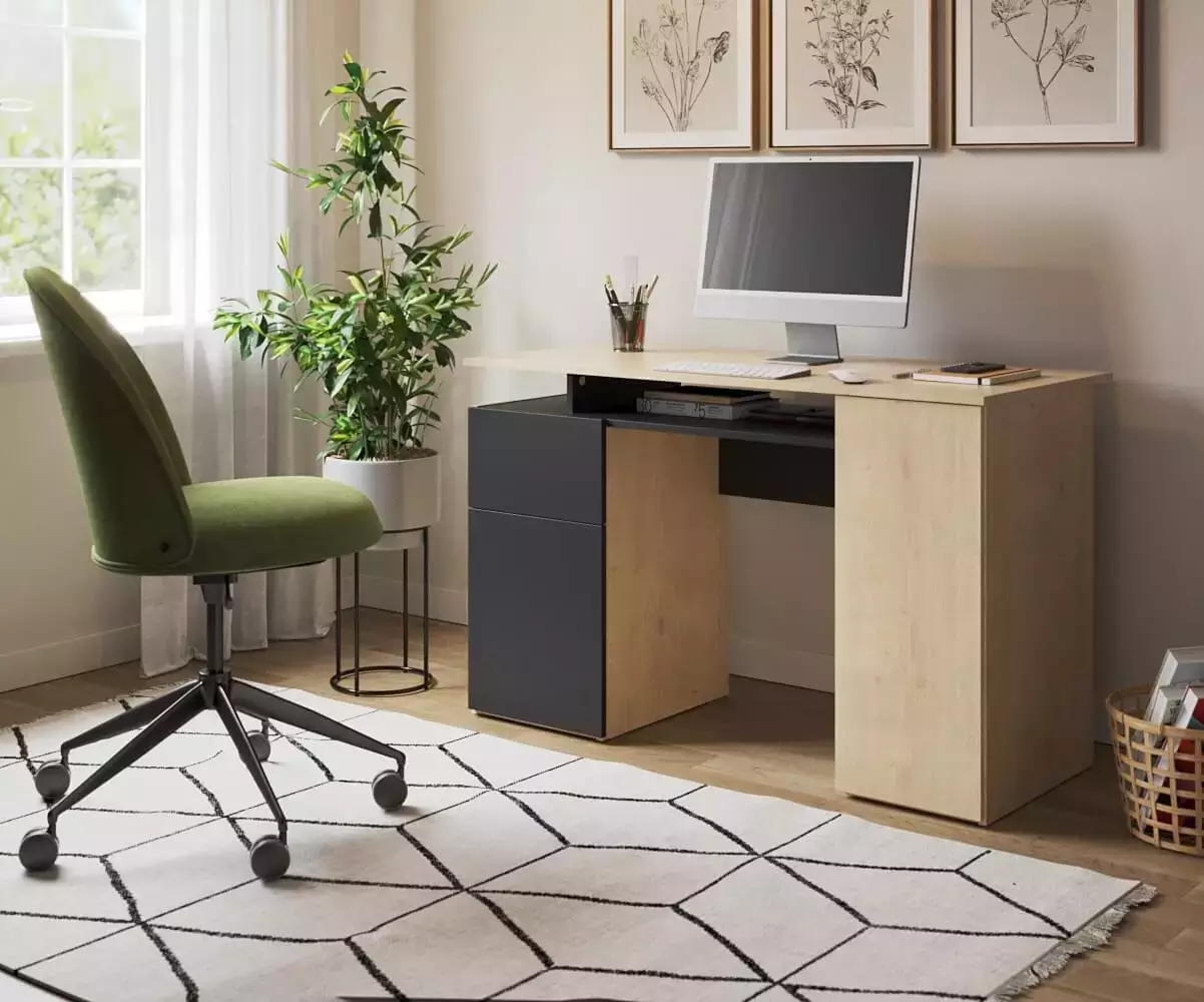 Bureau Caral bois et noir