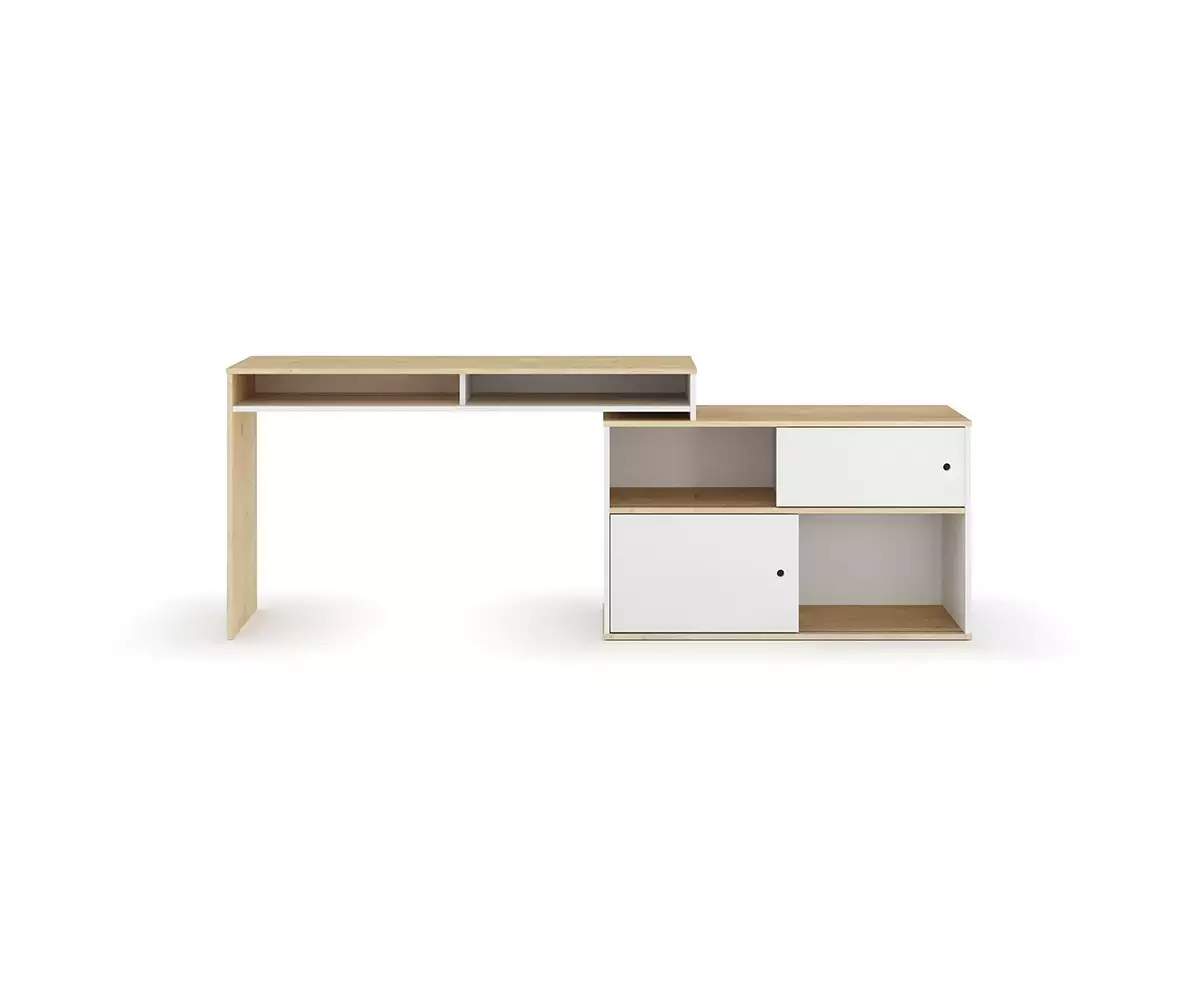 Bureau en longueur Isonoé avec espace de travail
