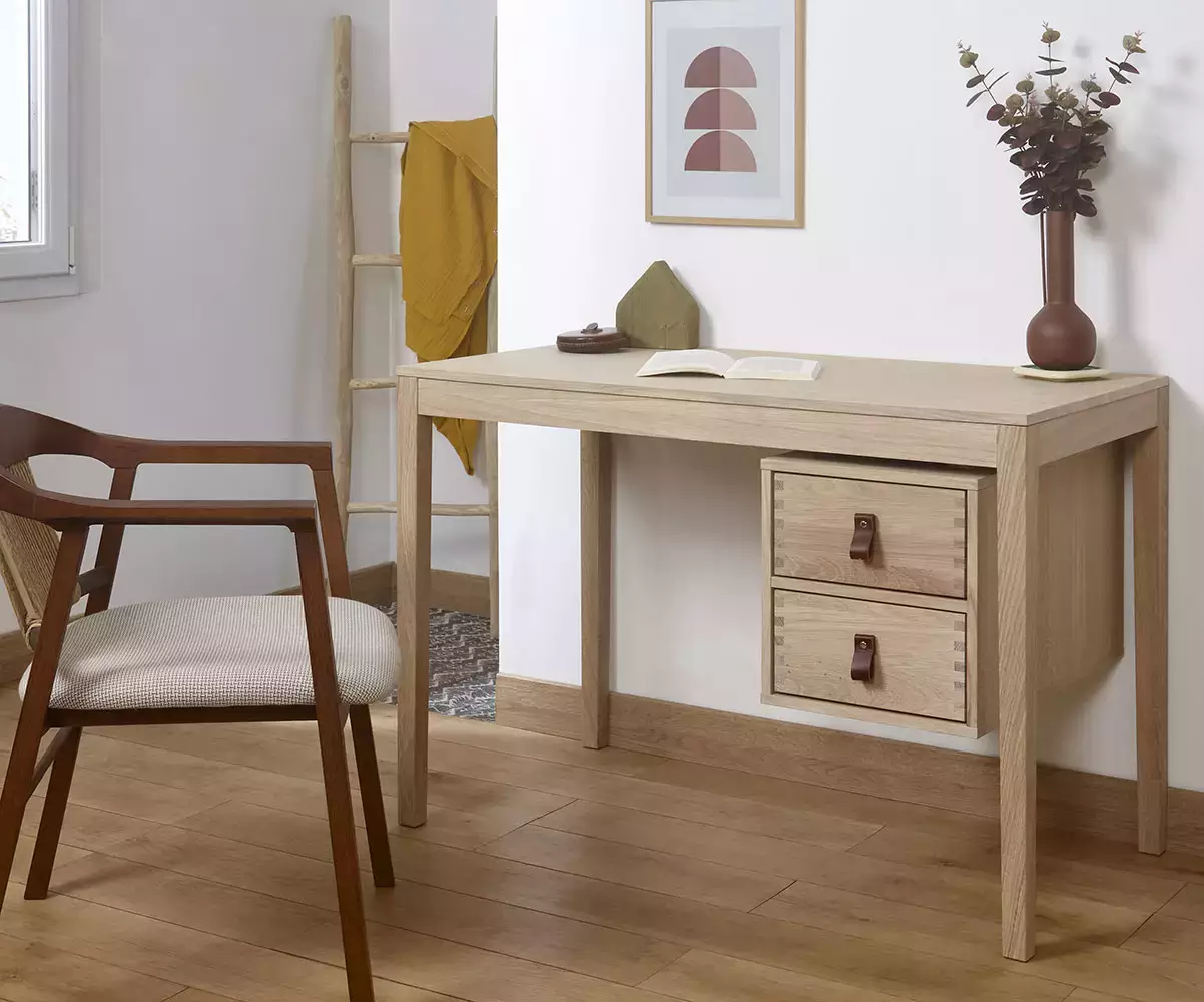 Bureau 2 tiroirs Notos