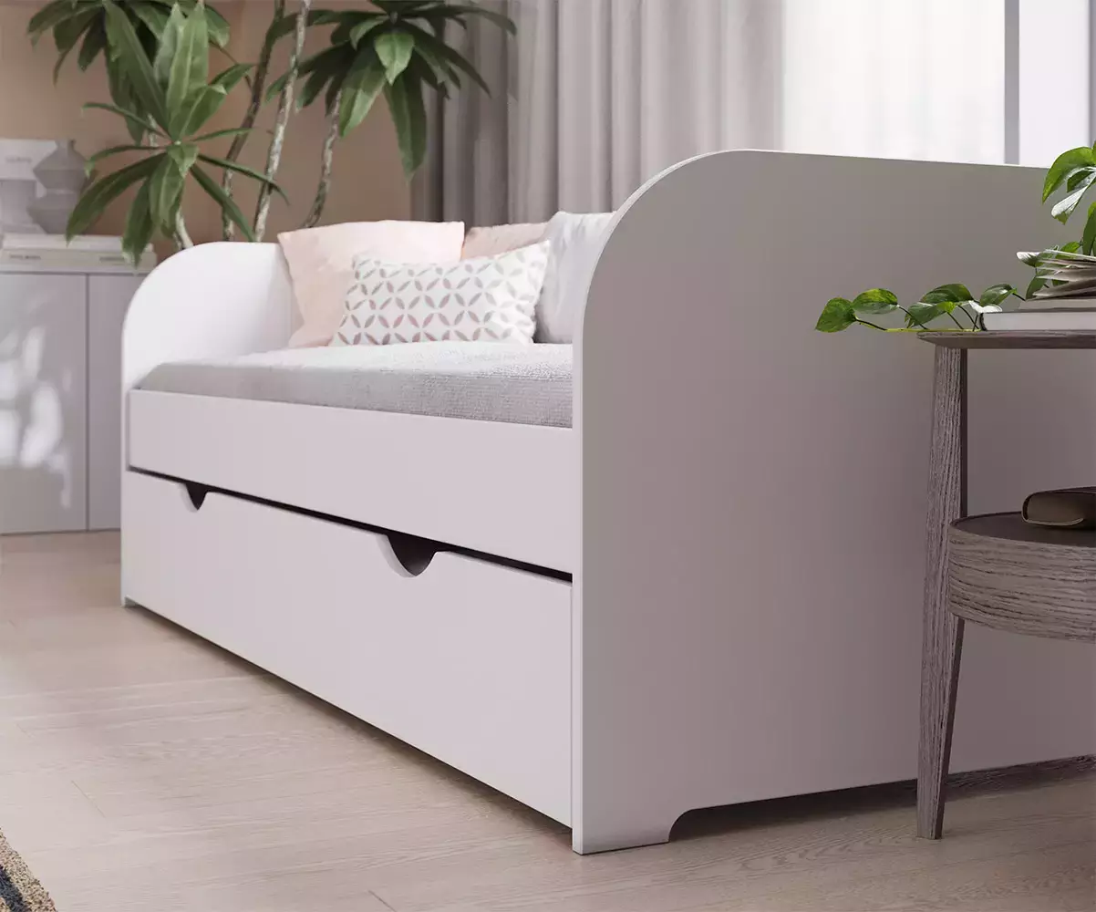 Lit banquette blanc
