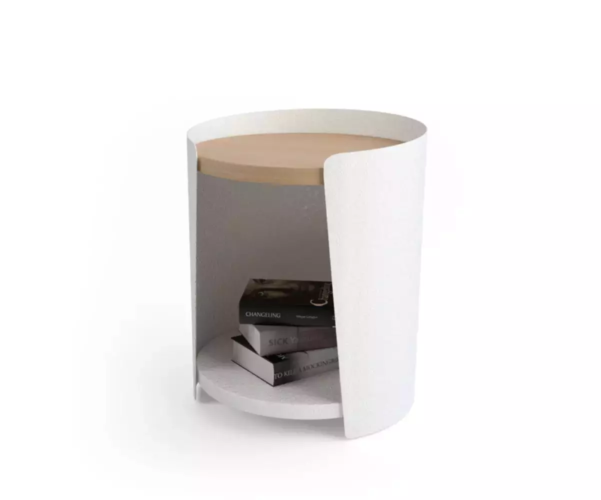 Table de chevet Loft blanc