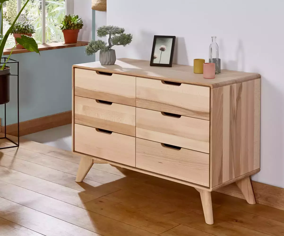 Commode 6 tiroirs Caravel en bois