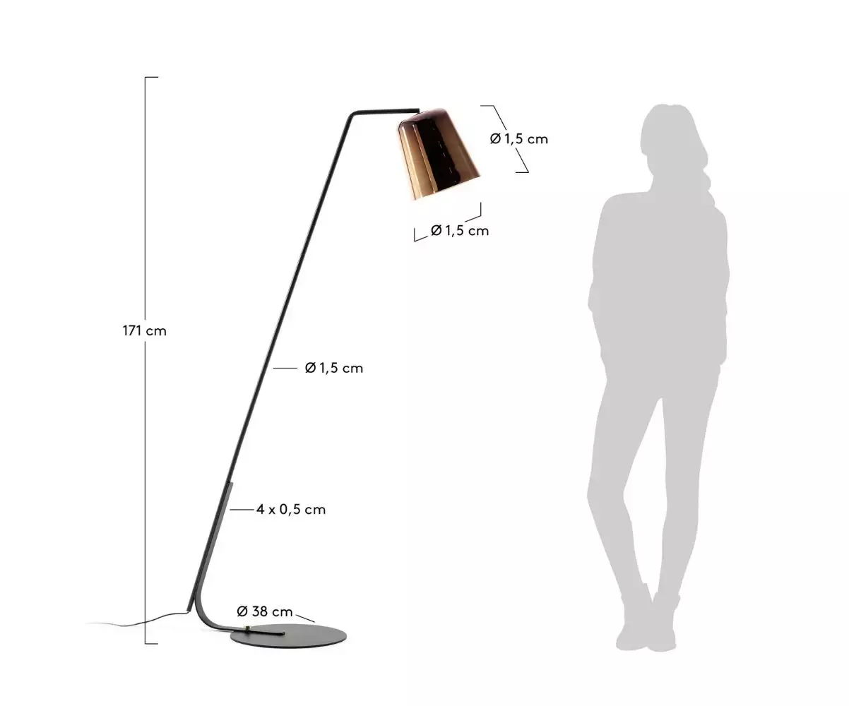 Dimensions du Lampadaire Sanbi