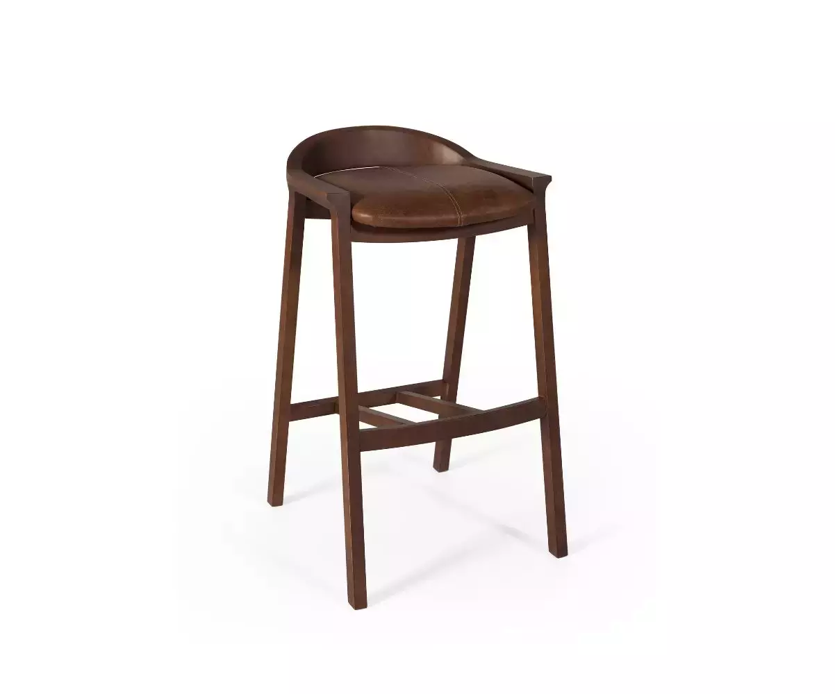 Tabouret en bois massif