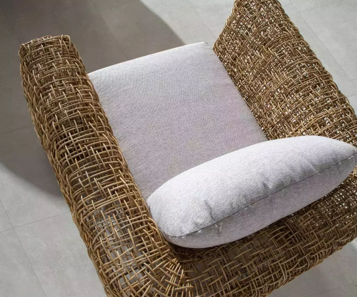 Fauteuil 1 place en rotin naturel