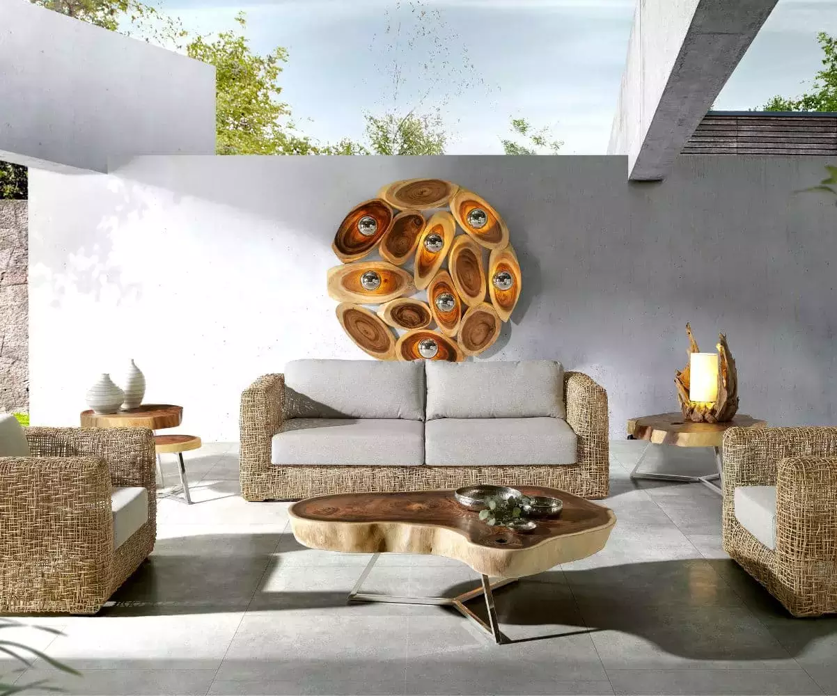 Ensemble fauteuil et canapé Jungle