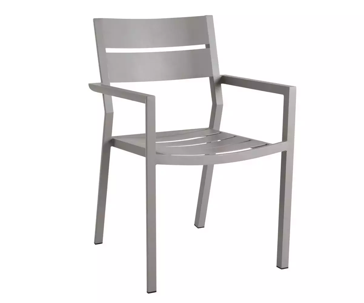 Fauteuil Biscarosse beige en métal