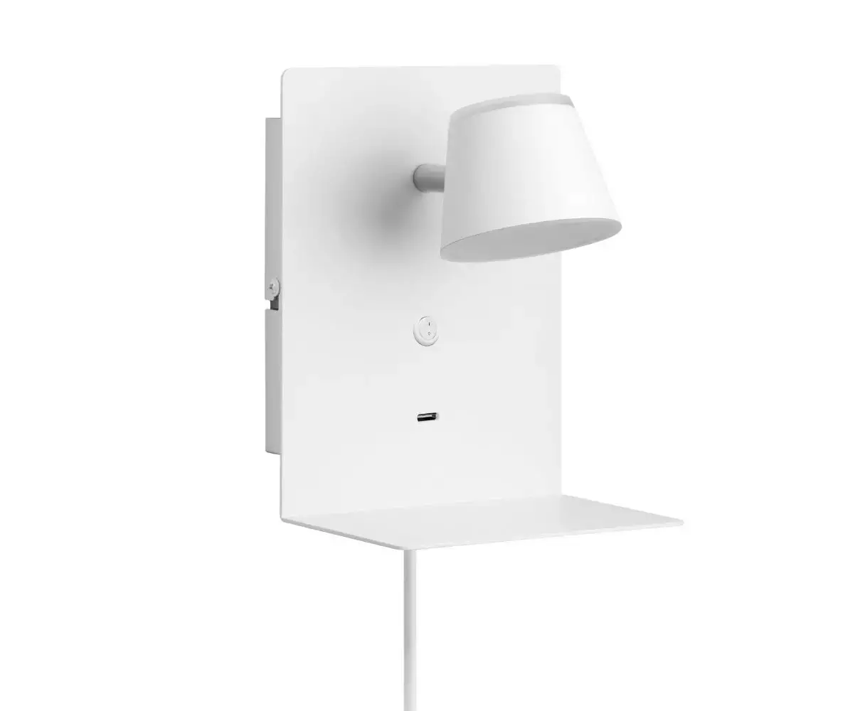 Applique Murale Lifuka coloris blanc avec un design moderne et élégant