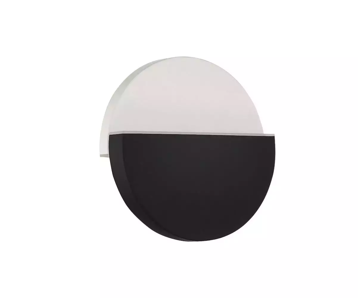 Applique Murale Ovalau coloris noir et blanc au design moderne et original