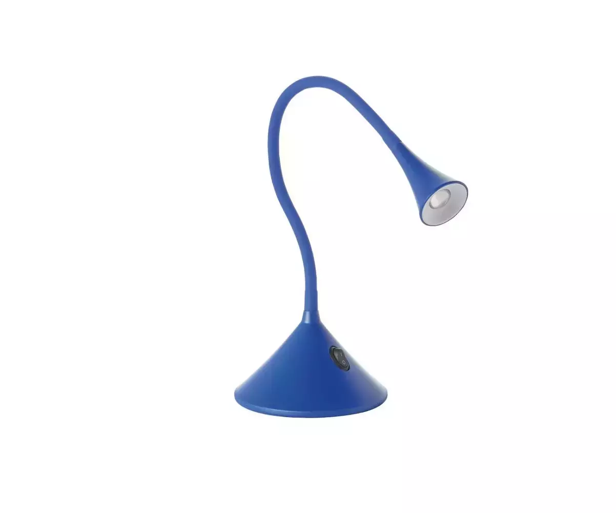 Lampe à Poser Mala coloris bleu a une allure simple et contemporaine