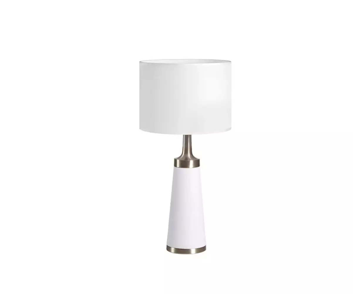 Lampe à poser Meama coloris blanc avec un design moderne et élégant