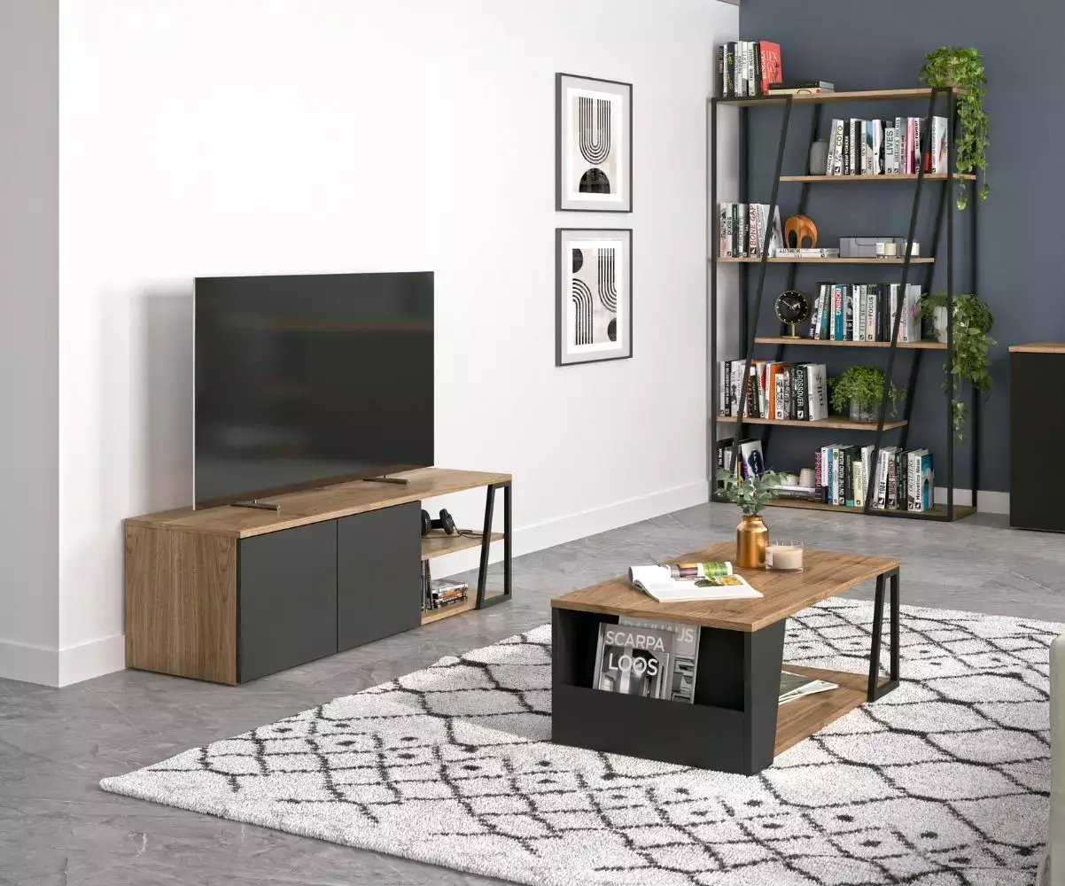 Meuble TV Albi a un design industriel