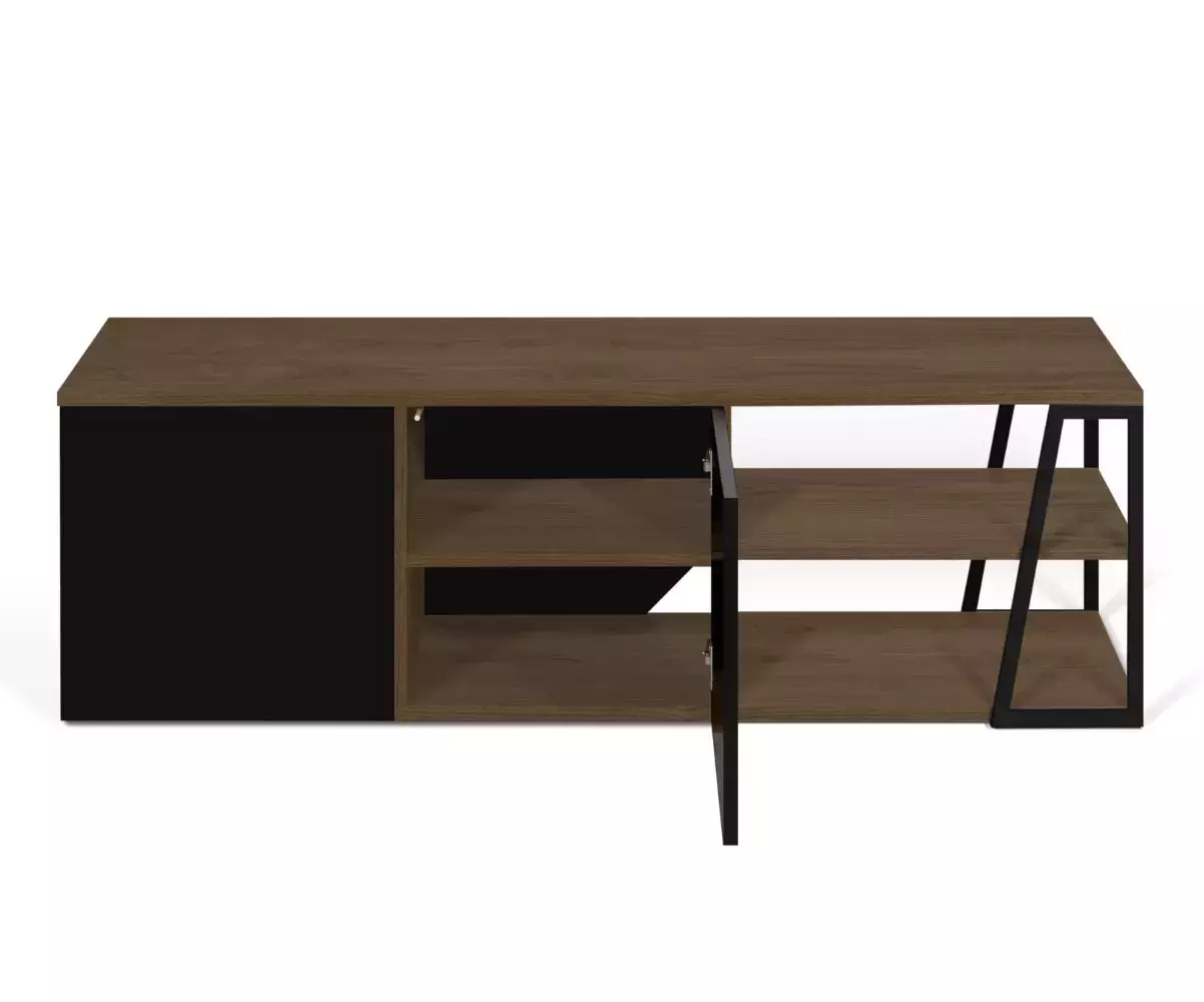 Meuble TV Albi a de multiples rangements pratiques