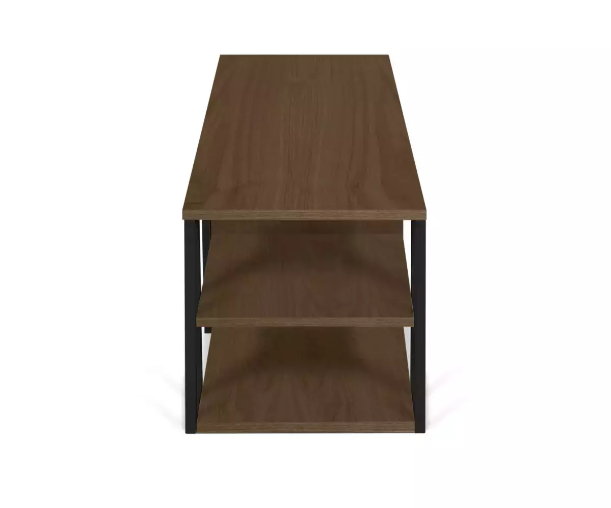 Meuble TV Albi a un structure en panneaux de fibres de bois et MDF