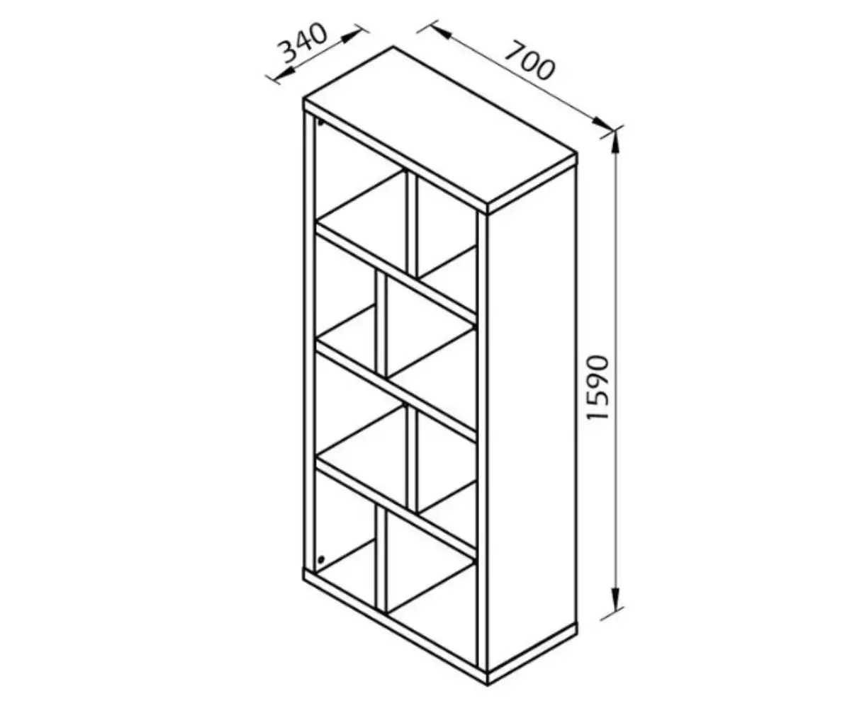 Dimensions de la Bibliothèque Ursino