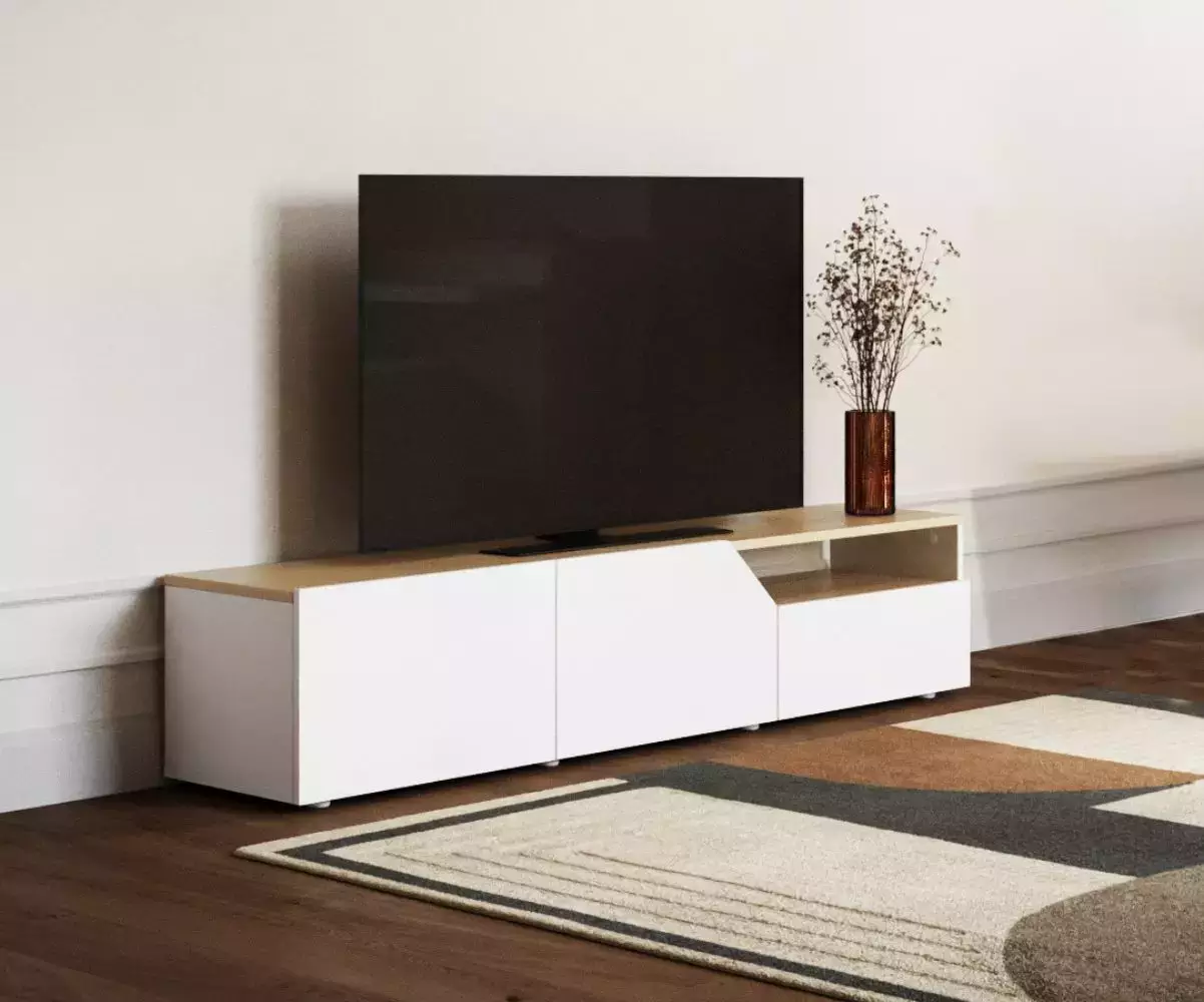 Meuble TV Vérone est muni de plusieurs étagères
