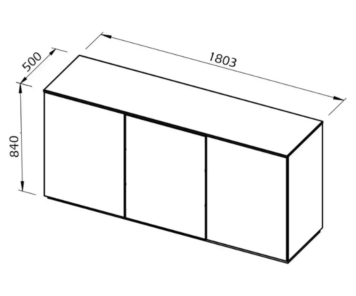 Dimensions du Buffet Combray
