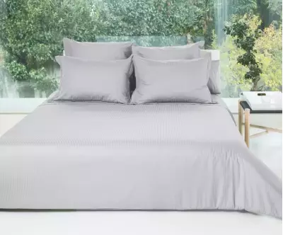 Drap housse gris clair