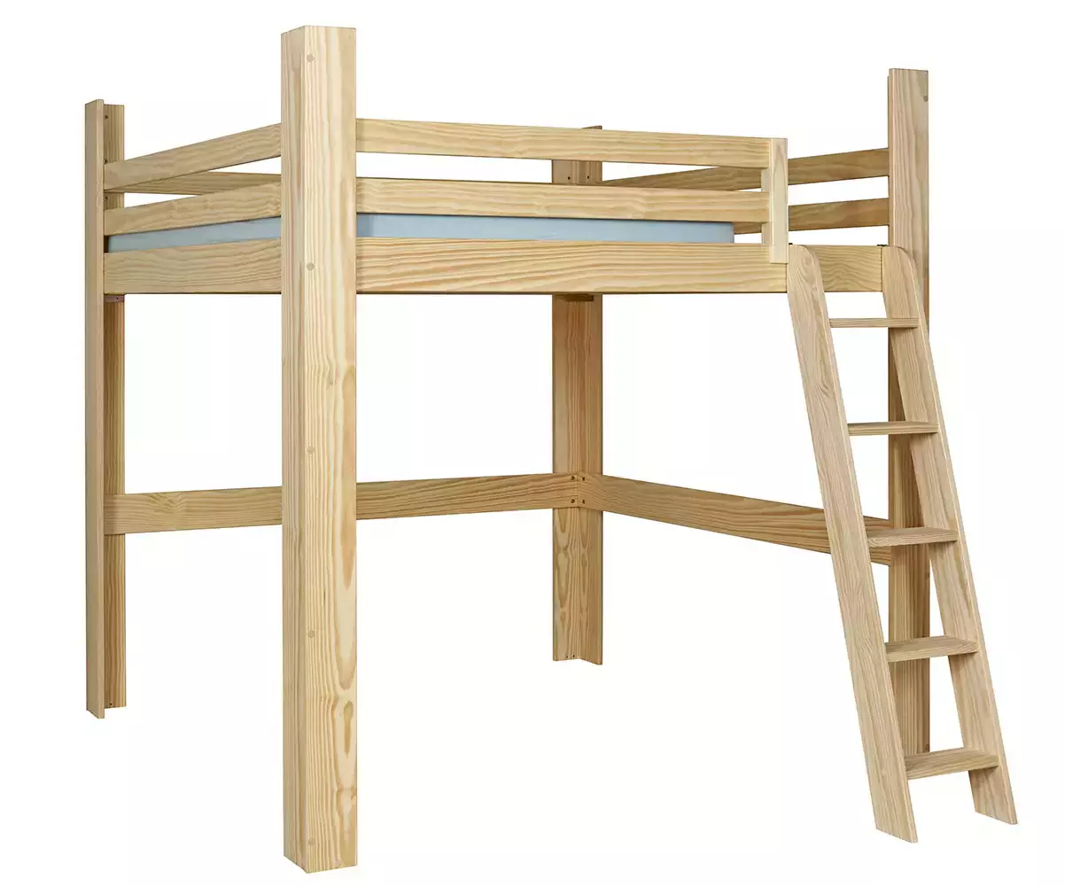 Lit mezzanine Palomar bois version basse