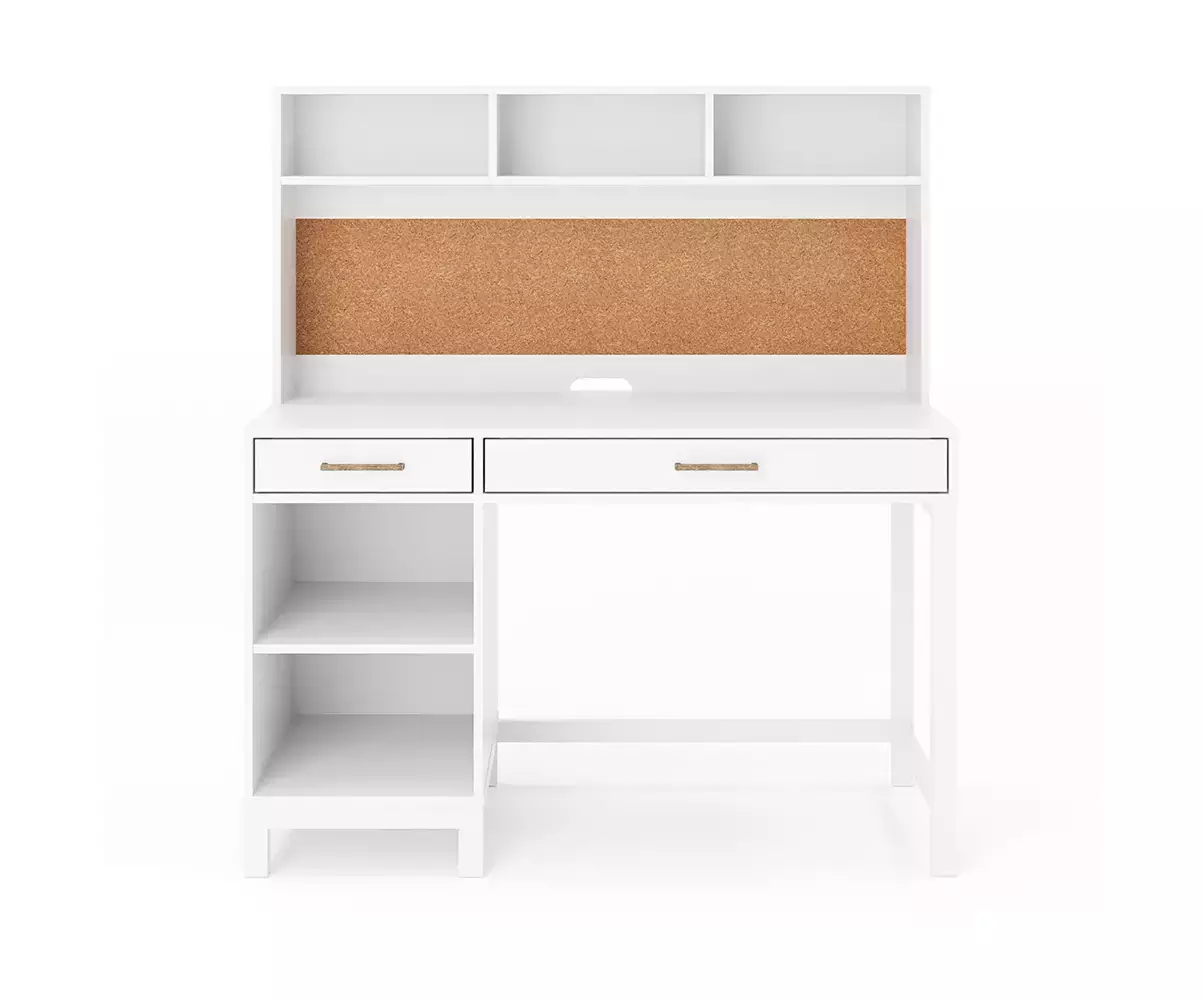 Vue de face du bureau blanc Kotu