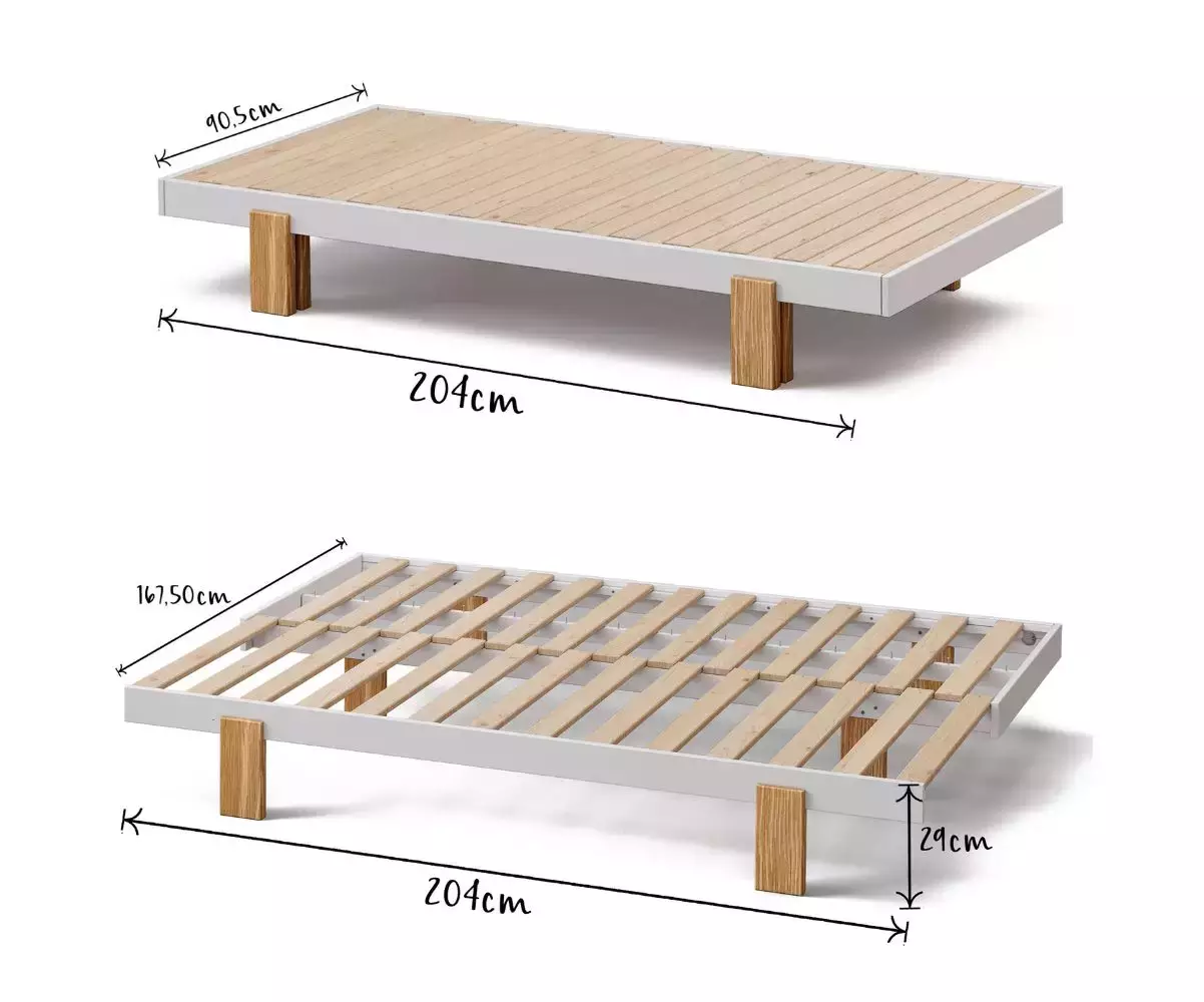 Dimensions lit extensible Keli
