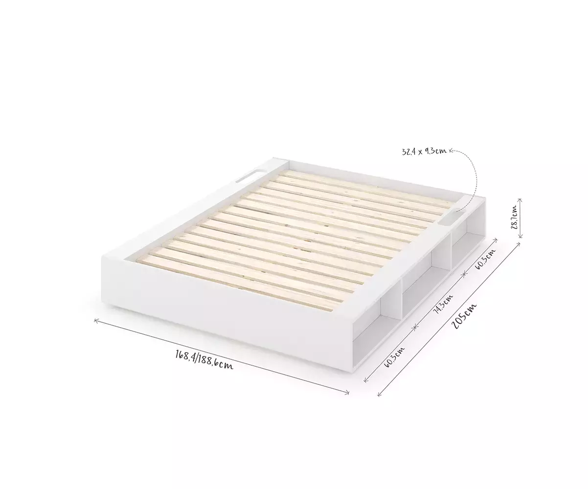 Dimensions lit double Keloa