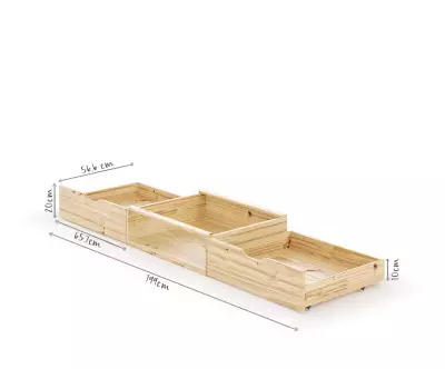 Dimensions rangements inclus Belokan