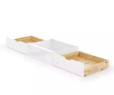 Lots de tiroirs et niche blanc