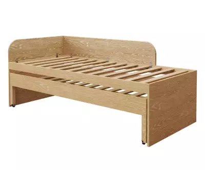 Lit gigogne Ludlow en bois naturel