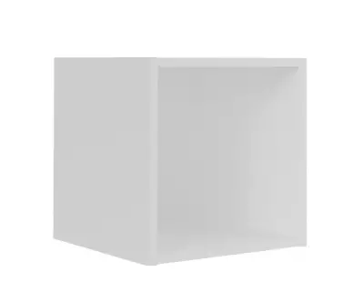 Meuble de rangement 1 case blanc