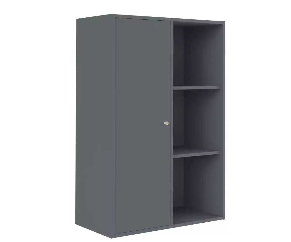 Meuble de rangement avec porte grise