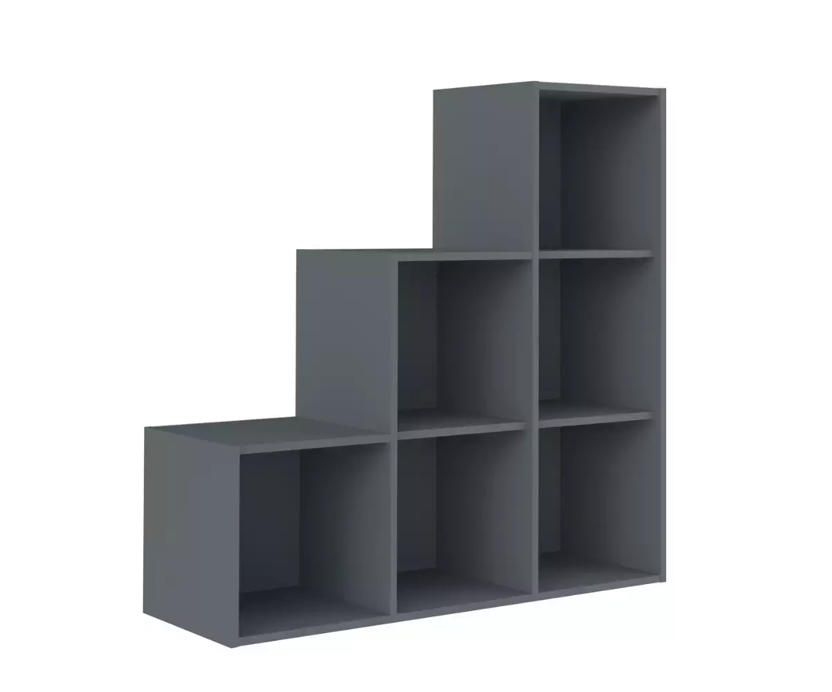 Meuble de rangement escalier Manta gris anthracite