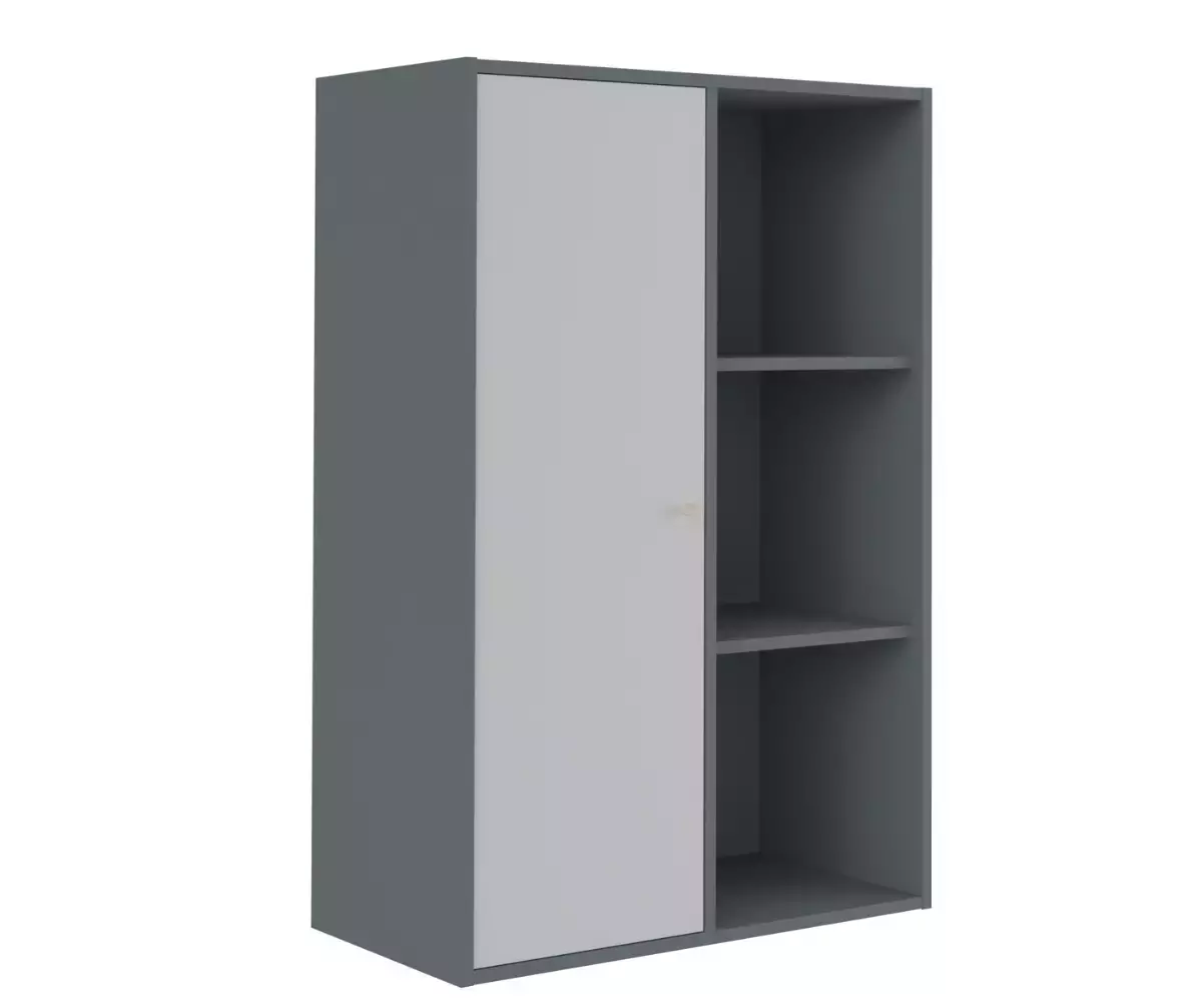 Porte blanche 3 cases en bois