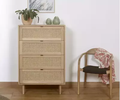 Commode Bénarès avec cannage