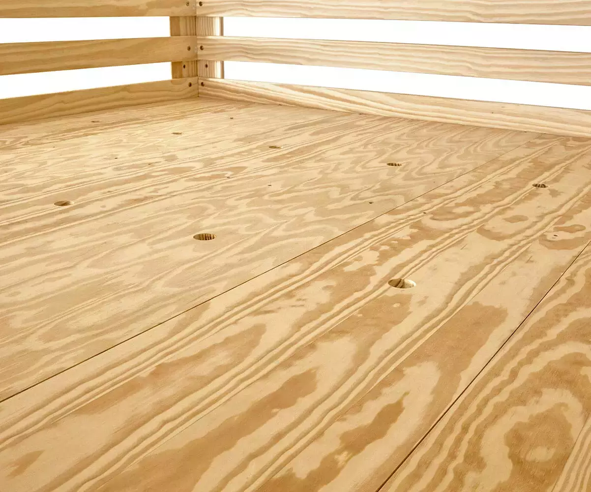 Sommier parquet du lit mezzanine bois 200x200