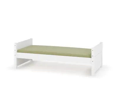 Lit adulte Alto 90x200 blanc (matelas en option)