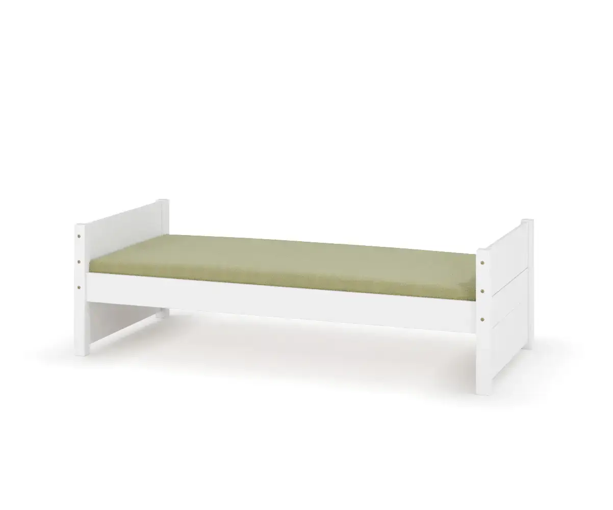 Lit adulte Alto 90x200 blanc (matelas en option)