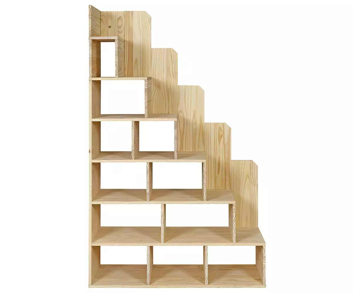 Escalier pour lit mezzanine 200x200 bois avec rangement