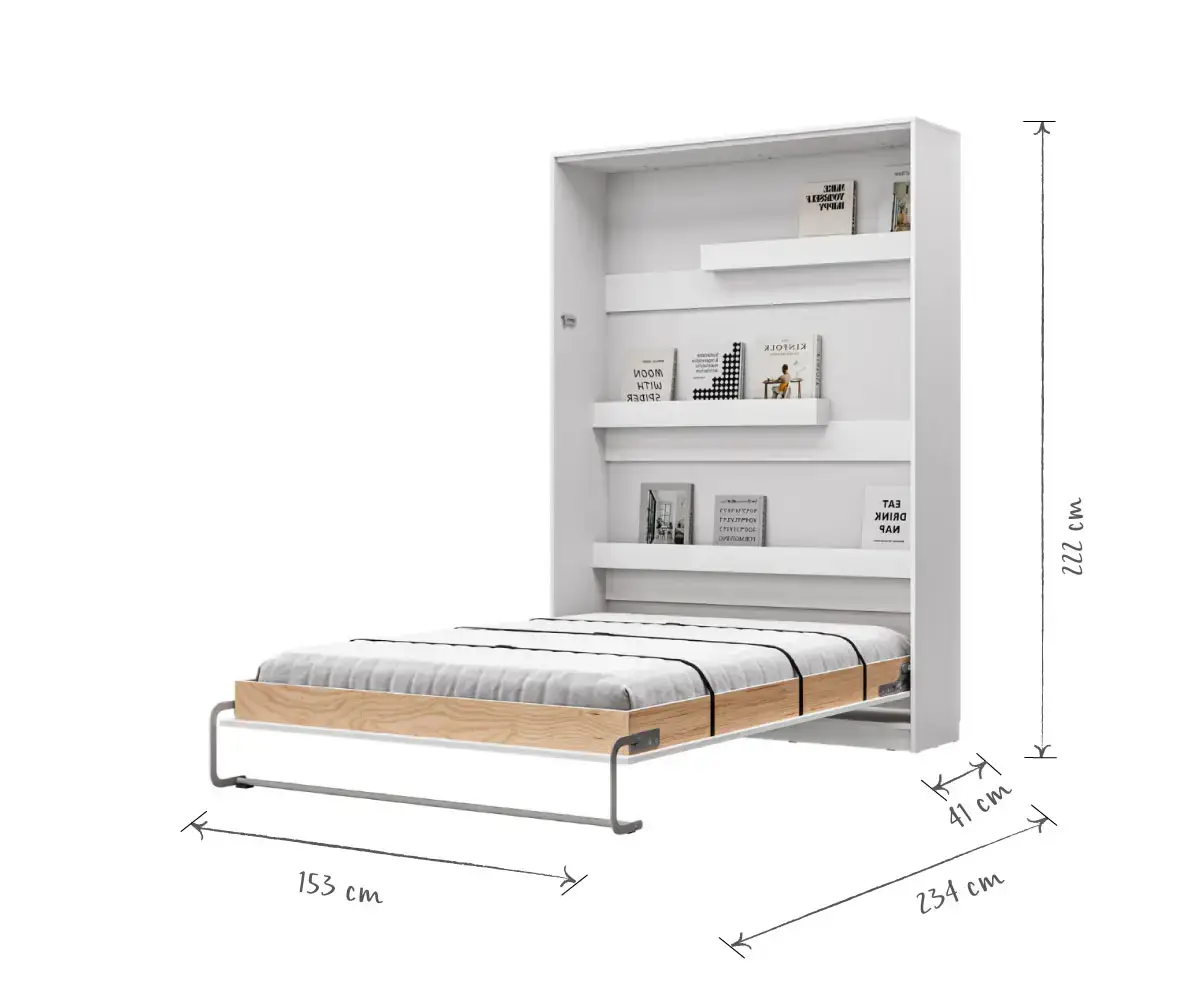 Lit Escamotable 2 Places avec Matelas Helios Adulte