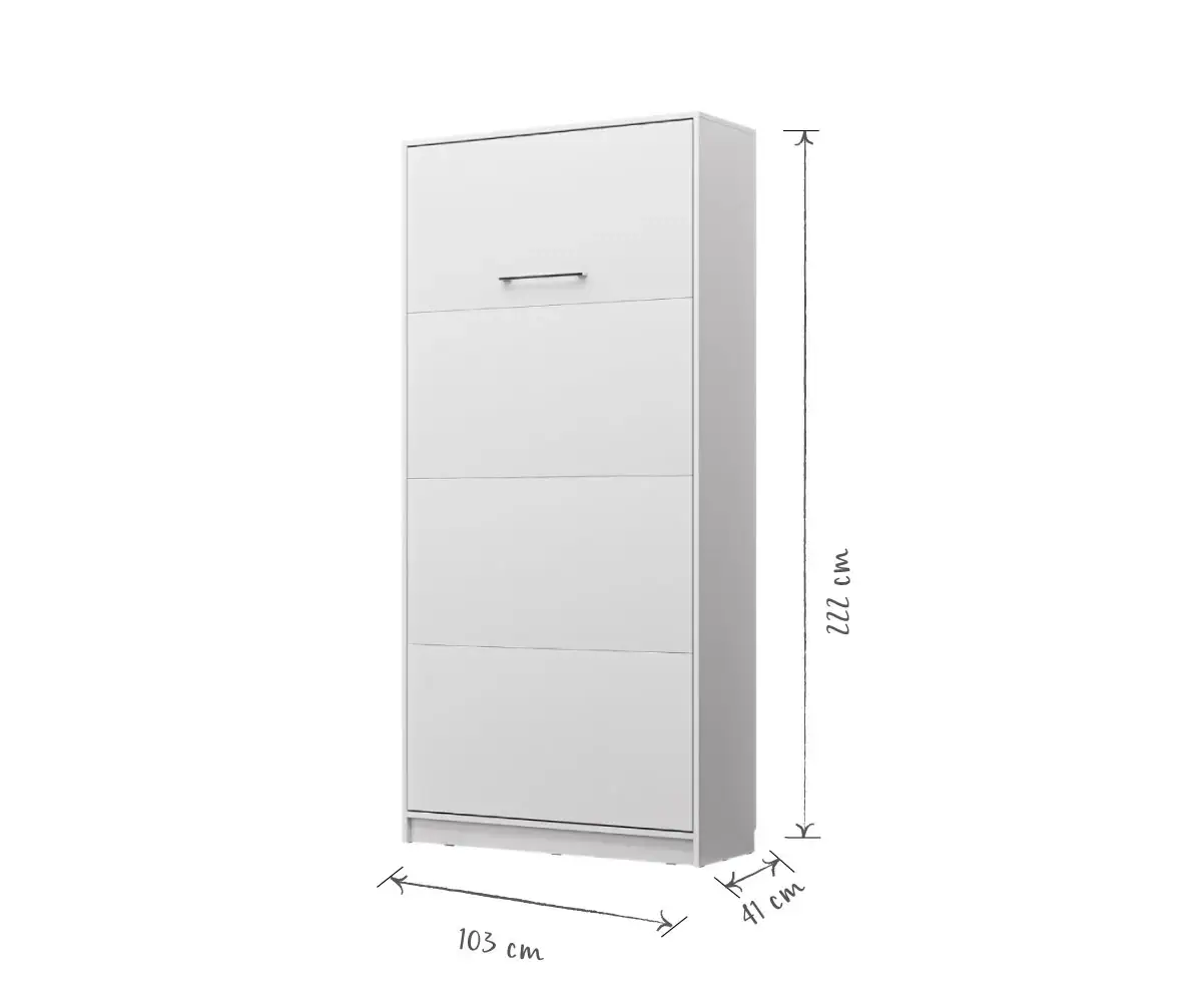 Lit Escamotable Helios avec Matelas Inclus 1 Place