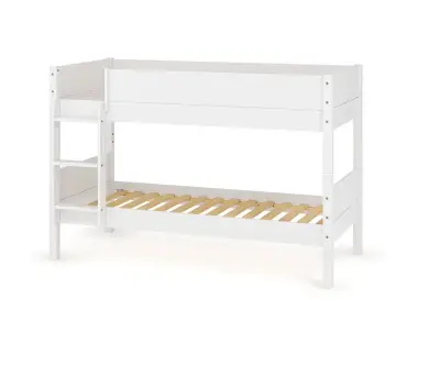Lit superposé bas Alto avec échelle grand côté blanc
