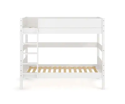 Lit superposé medium avec échelle grand côté Alto blanc