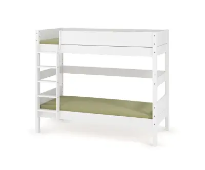Pack lit superposé medium Alto + 2 matelas échelle grand côté blanc
