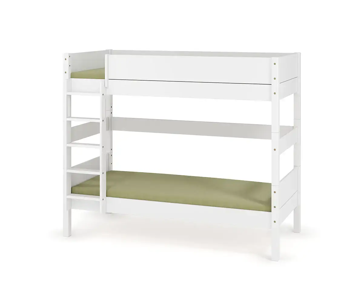 Pack lit superposé medium Alto + 2 matelas échelle grand côté blanc