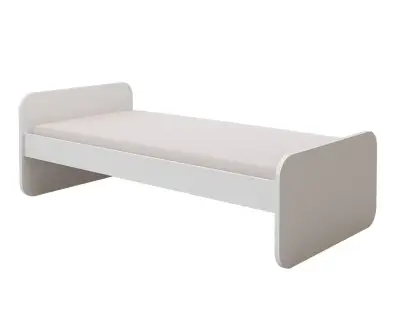 Lit blanc Lanai avec matelas en option