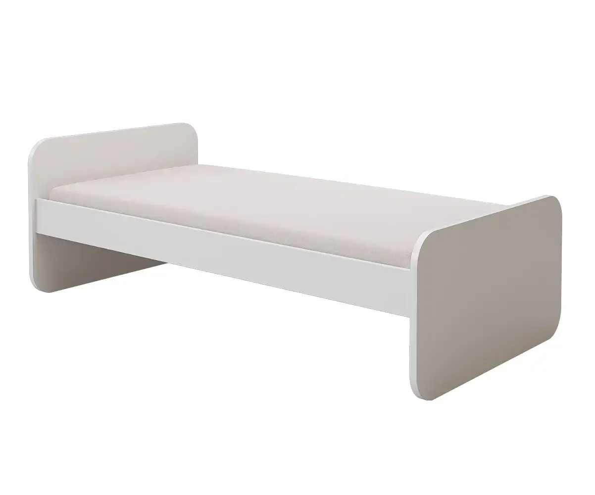 Lit blanc Lanai avec matelas en option