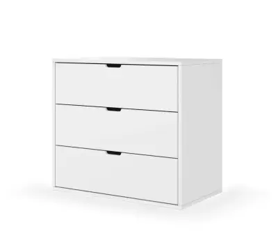 Commode Alto blanche en bois massif