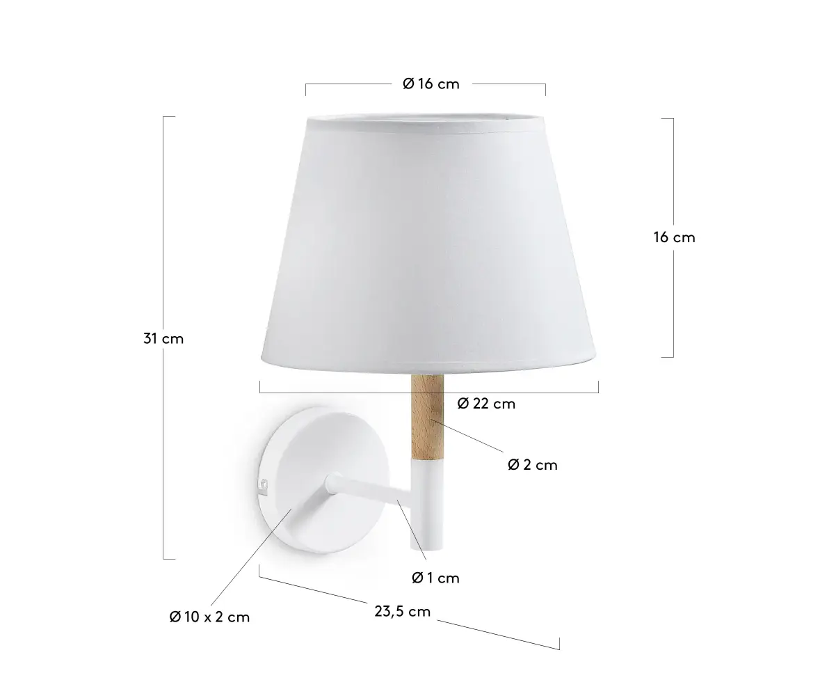 applique murale mesure blanc