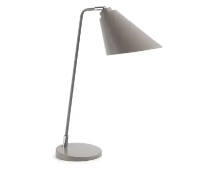 lampe a poser en métal gris modele ines