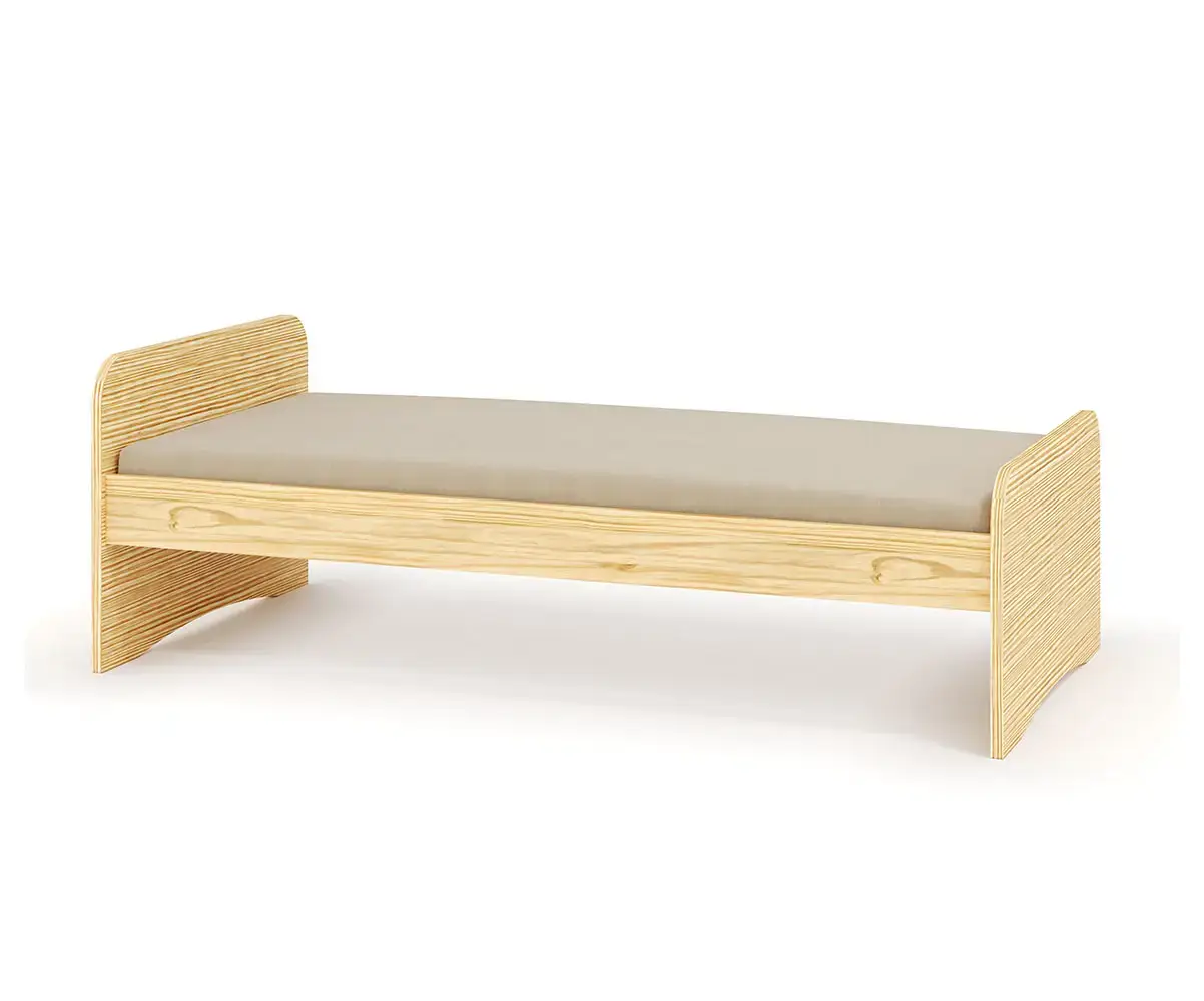 Lit Neo bois naturel (matelas en option)